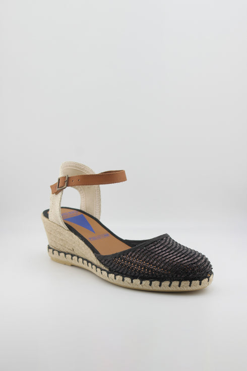 Verbenas Suede Espadrille Wedge Sandals